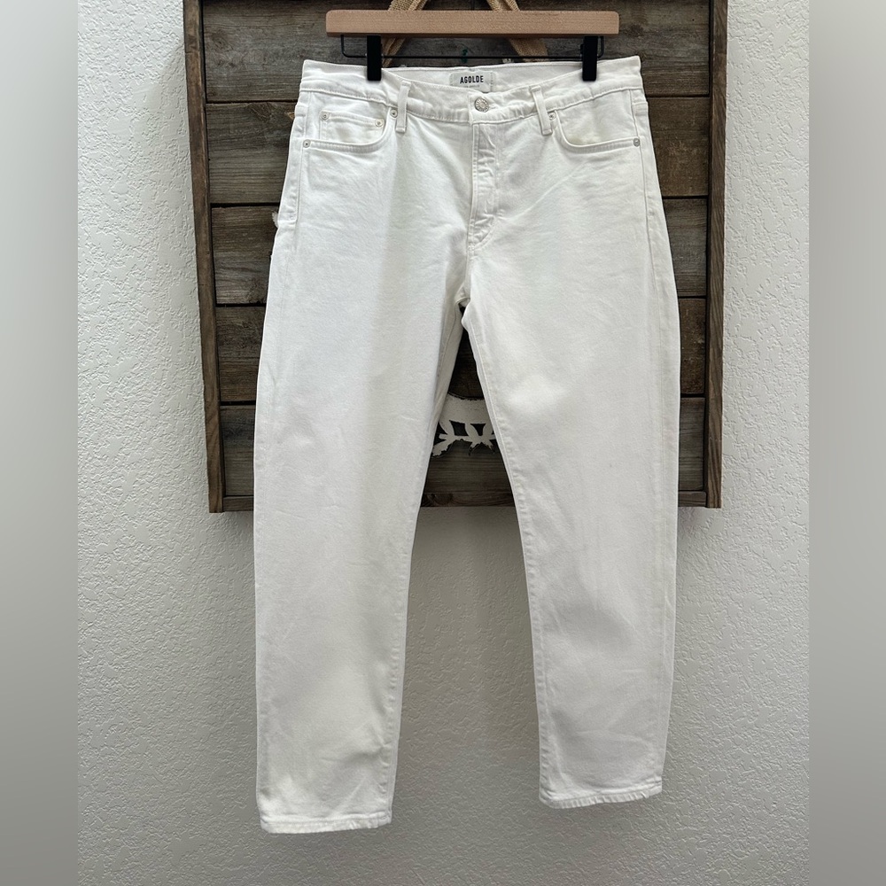 Agolde Toni White stretch Denim Jeans size 30